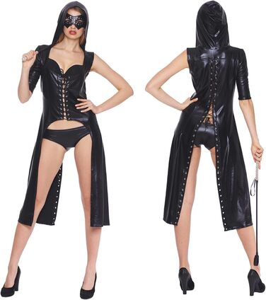 Жіночий латексний боді з відкритими ділянками, костюм для рольових ігор, вечірка, косплей
