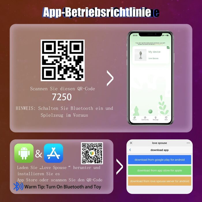 Вібратор для анусу з 9 режимами вібрації, стимулятор простати, для чоловіків та жінок (середній). Сердечко-підставка.