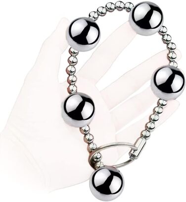 Анальні намиста з нержавіючої сталі з кільцем для булавки, анальні кульки, анальна ланцюжок, анальний плагін, металеві вагінальні кулі, сексуальні іграшки для жінок, сексуальні продукти для дорослих, 25 мм анальна ланцюжок з 5 намистин