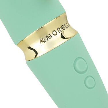 AMORELIE Crush - Вібратор Кролик 18,5 см для жінок | Водостійкий, акумуляторний, зелений