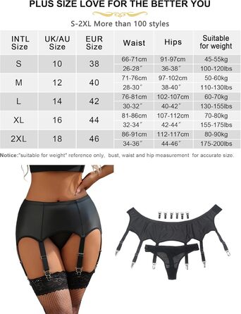 Жіночий корсетний пояс з PU-шкіри, широка стрічка, тримач панчіх, великий розмір, сексуальний аксесуар, комплект спідньої білизни, геттер-белт з панчішними гачками (12 кліпс) чорного кольору, XXL