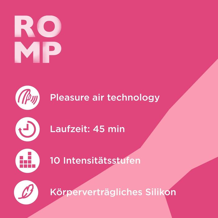 Romp Shine X - вібраційний масажер для клітора з 10 рівнями інтенсивності, водонепроникний, рожевий