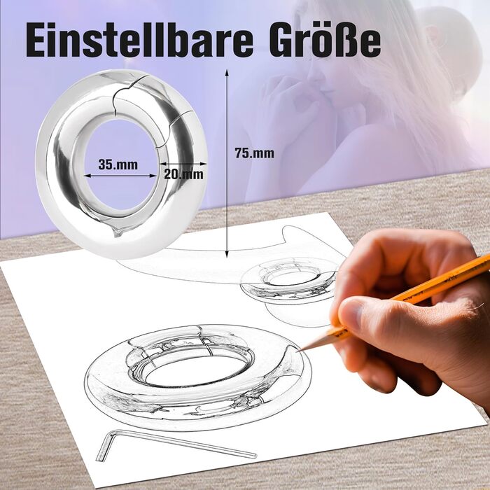 Сталевий розтягувач яєчок Jinqian 420г - важкий, для чоловіків, сталевий кільце для яєчок, аксесуар для BDSM