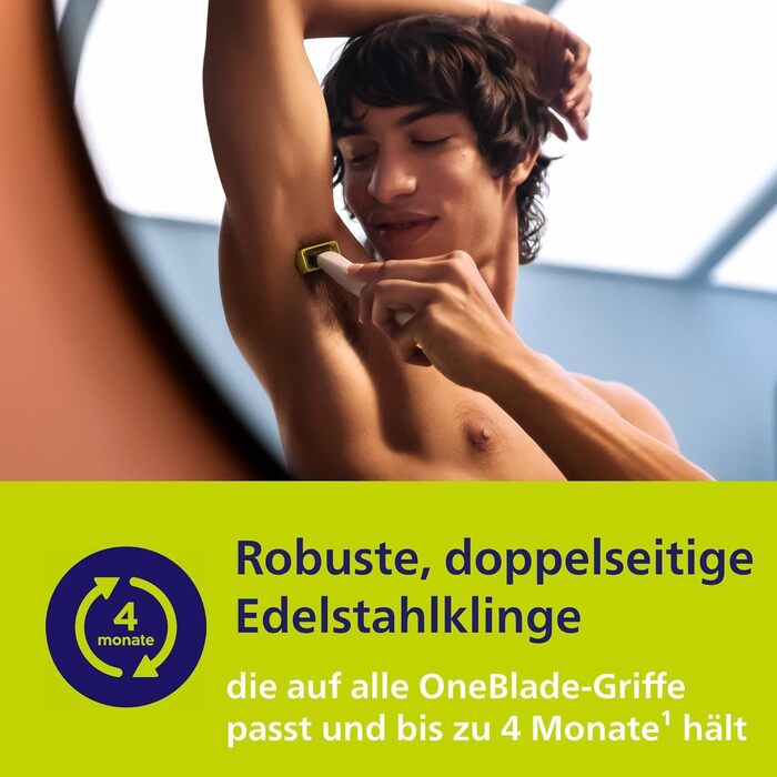 Тример для інтимних зон Philips OneBlade Intimate QP1924/30 для гоління та стрижки з захистом шкіри, 2 змінні леза