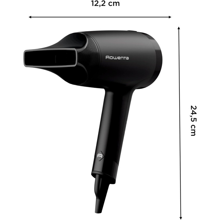 Фен для волосся Rowenta Express Style CV1801, 1900 Вт, з концентратором та функцією холодного повітря, чорний