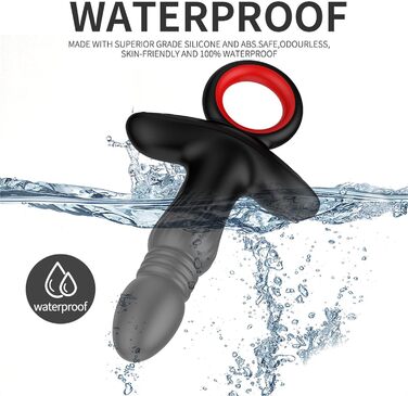 Вібратор для чоловіків Analvibratoren 9 режимів, з пультом, стимулятор простати, чорний