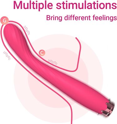 Вібратор для жінок G-Spot Dildo Rabbit Vibrator з 10 режимами вібрації, рожевий