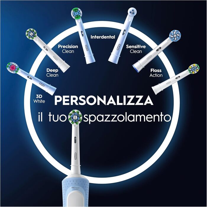 Електрична зубна щітка Oral-B Pro Vitality, синя, з 1 насадкою, від Braun