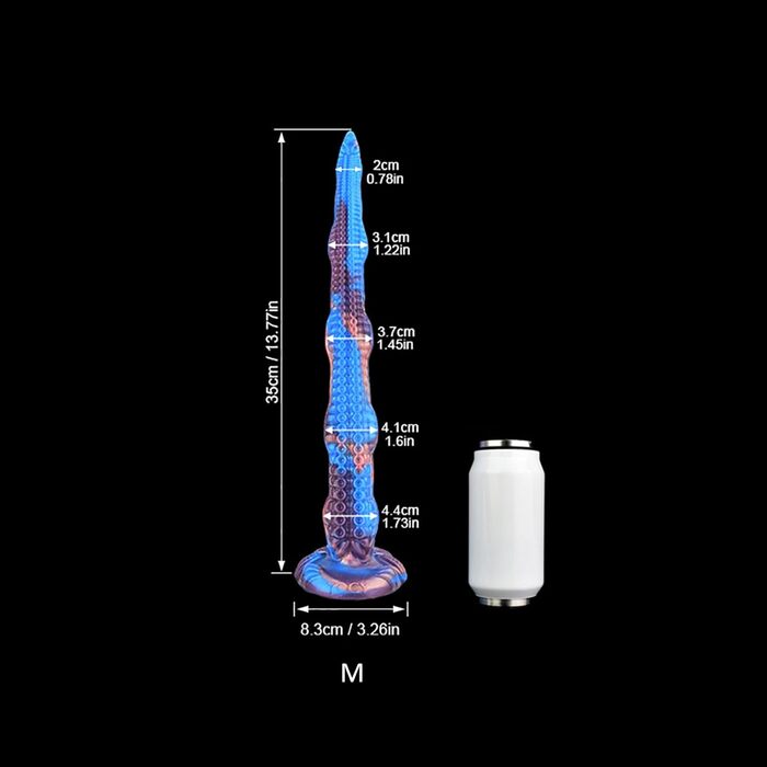 Анальний стимулятор-аналог Kraken, силікон, великий розмір, 63.5 см, для дорослих, унісекс