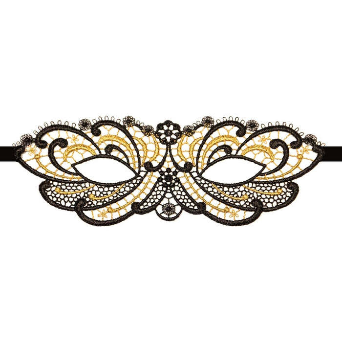 Маска для очей Lucky Cheeks Queen of Love - Чорний/Золотий колір