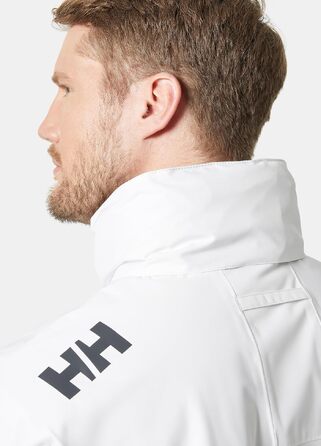 Чоловіча утеплена куртка-мідлеєр Helly Hansen Midlayer Crew Jacket 2.0 з капюшоном, водонепроникна outdoor-куртка, біла, розмір 4XL