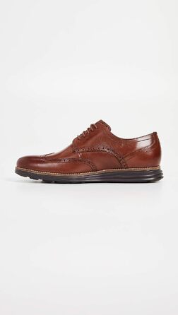 Чоловічі шкіряні туфлі Cole Haan Grand Wingtip Oxford коричневого кольору Woodbury Ivory, розмір 43.5 EU