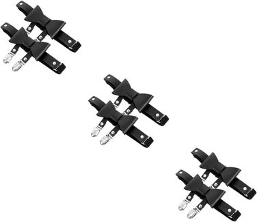 Кліп для шкарпеток Minkissy: регульований ремінь для ніг, пояс, фіксатор для шкарпеток, чорний (3)