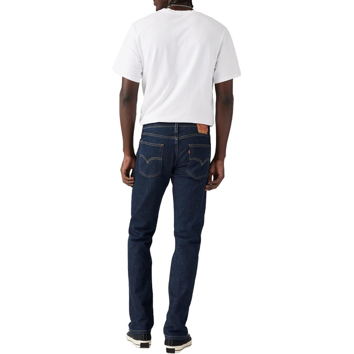 Чоловічі джинси Levi's 513 Slim Straight, темно-сині (Dark Indigo Flat), розмір 29W/30L
