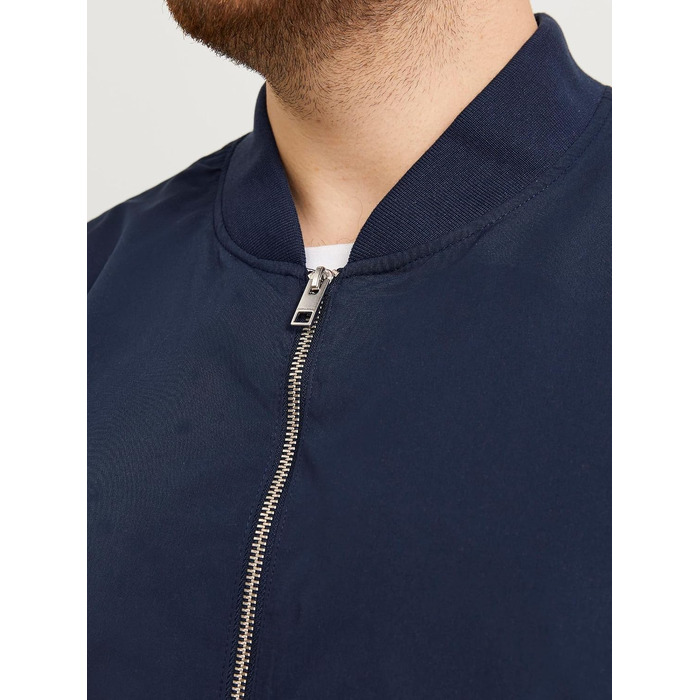 Чоловіча куртка-бомбер JACK & JONES Blousonjacke, темно-синя, розмір 5XL