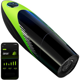 Електричний масажер для чоловіків з 10 режимами, телескопічна функція та 10 вібрацій, масажер для статевих органів, сексуальна іграшка для чоловіків (42° нагрів)