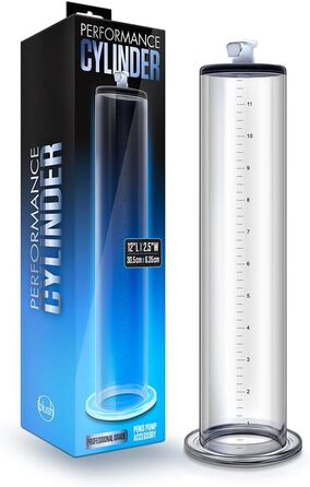 Прозоре трубкове з'єднання NAIXBTY для пеніс-помп з шкалою. Заміна для збільшення пеніса, покращення ерекції. Аксесуар для чоловічих інтим-іграшок (9 * 1.75inch)