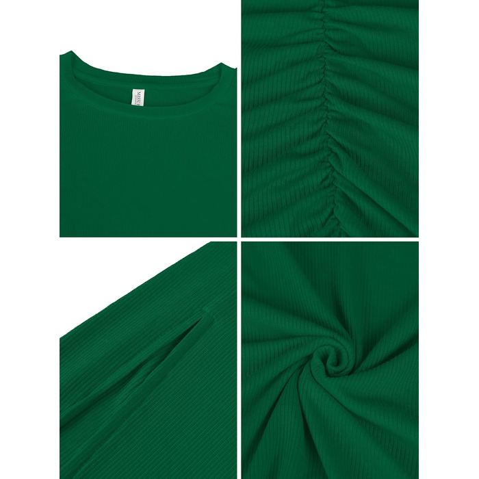 Сукня міні Bodycon ідіклеід (Freizeitkleid) приталена, зелена (XS) - Розпірка, з розрізом
