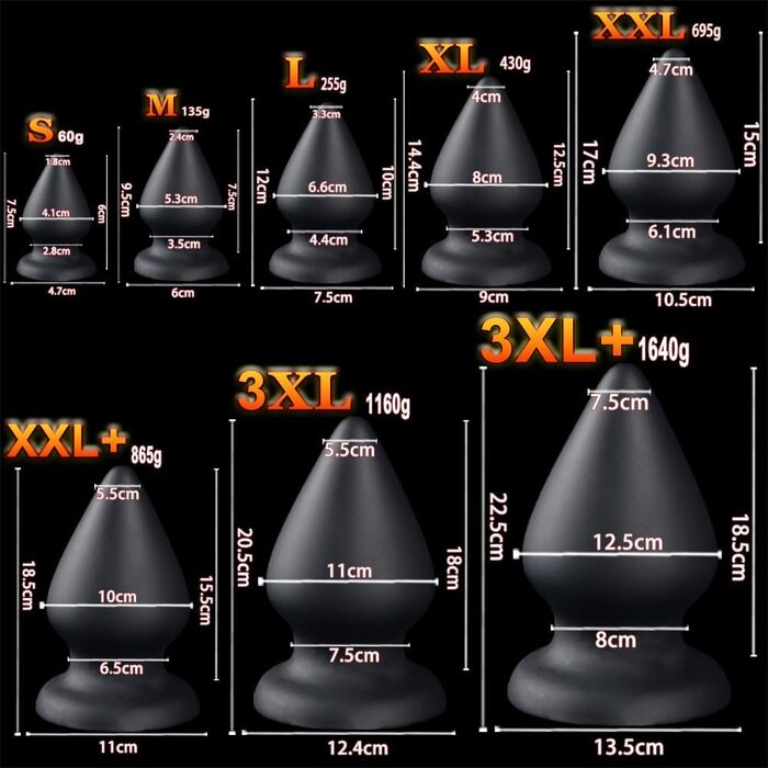 Анальний масажер для чоловіків та жінок Leyuye, XL, чорний