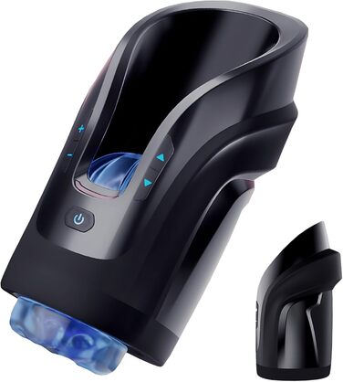 Електричний секс-іграшка для чоловіків з 5 швидкостей та 3D реалістичною вагіною, аудіо-інтеракція, телескопічний дизайн