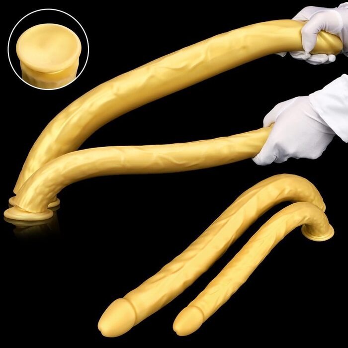 Анальний дildo з силікону 'Realistischer Lange Riesen' для масажу простати та стимуляції G-точки. Підходить для чоловіків та жінок.