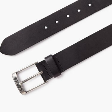 Чоловічий шкіряний ремінь Levi's New Duncan, чорний, розмір 100