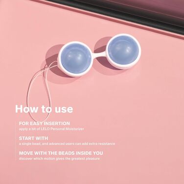 М'ячики для вправ Кегеля LELO Beads для жінок будь-якого віку – важені м'ячики з преміум-силікону з шнурком Classic
