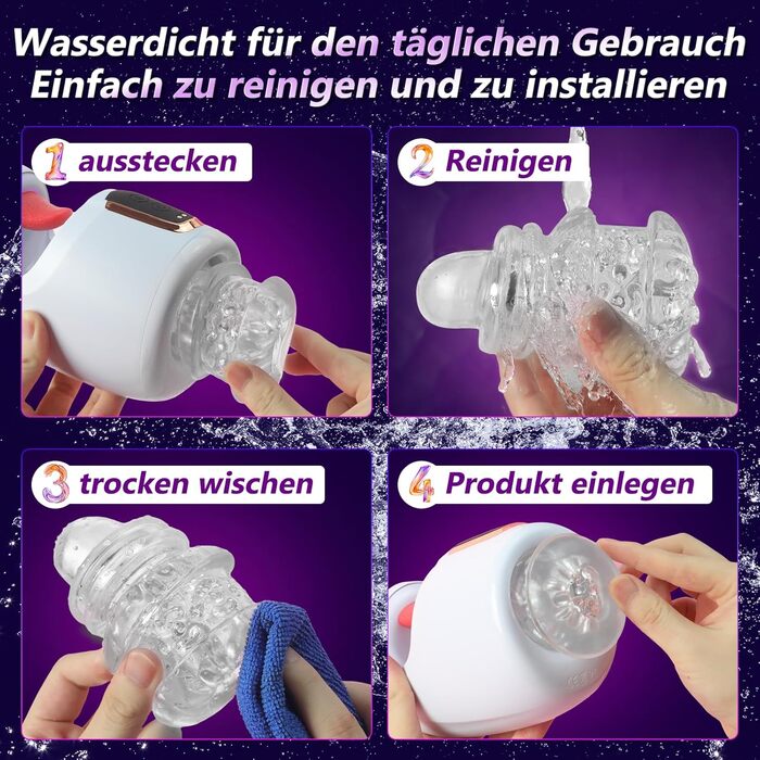 Мастурбатор для чоловіків з вібрацією - набір сексуальних іграшок для чоловіків з реалістичною імітацією орального сексу та вібрацією для головки статевого члена