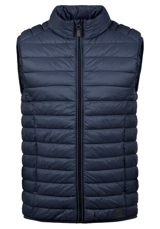 Чоловічий стібаний жилет BLEND BHNille Outdoor темно-синього кольору, розмір L