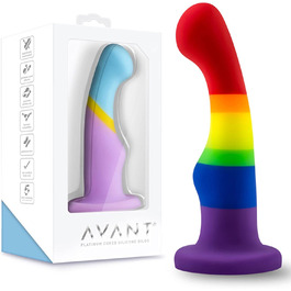 Силіконовий дildo для дорослих Sexspielzeug: гнучкий, гладкий, з матеріалу платини, вагінальна чаша, кольоровий (радуга)