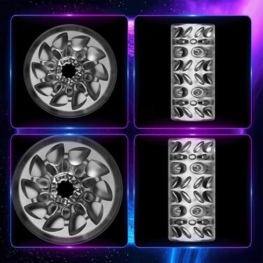 Електричний мастурбатор для чоловіків QGLust з 10 режимами ротації та телескопією, пеніс-тренажер, вібратор (білий)