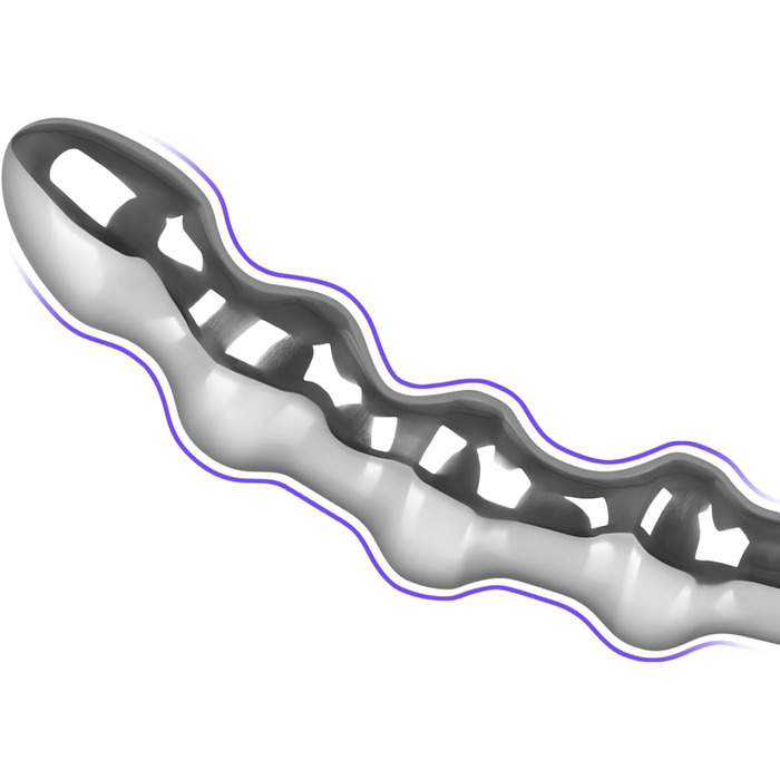 Анальний стимулятор SXOVO з нержавіючої сталі: двійний дildo, масажер простати, для чоловіків та жінок