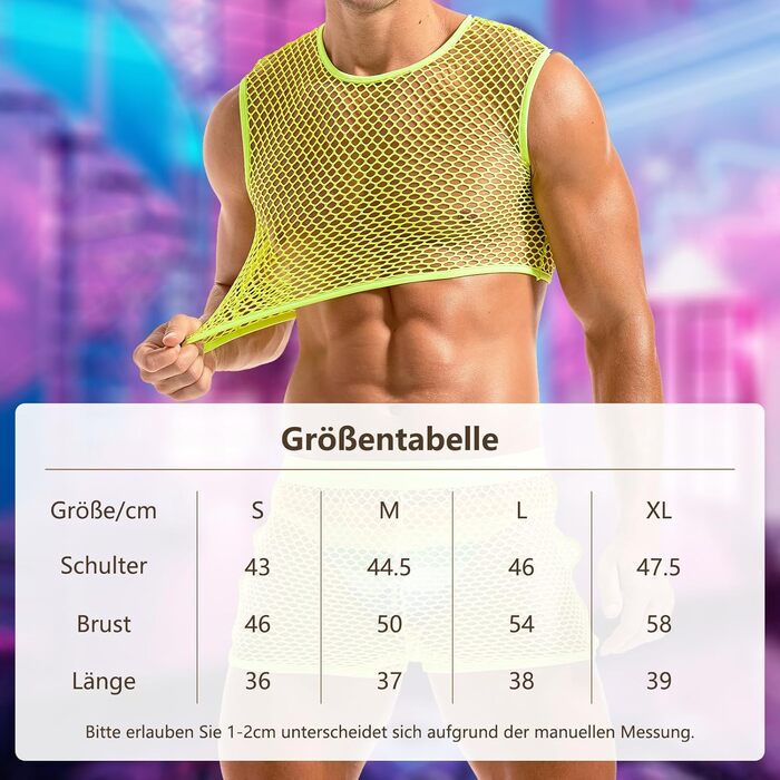 Чоловіча футболка-сітка Amy Couee, сірий колір, розмір L