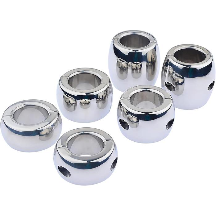 Сталеві кільця для яєчок (ходенринги) - сталеві, для чоловіків, 30/40/60 мм, з магнітом/гвинтом. Іграшки для дорослих