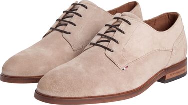 Чоловічі туфлі Derby Tommy Hilfiger Suede Dress Shoe (FM0FM05776) із замші, бежеві (Coastal Taupe), розмір 43 EU