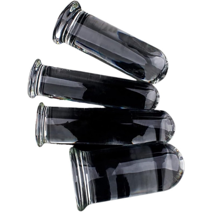 Скляний анальний дildo SAUVASFZ з сукупником, 4-6 см, для масажу простати та анального секса