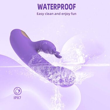 Вібратор для жінок LYAMais G-Spot з 10 рівнями вібрації, телескопічний, кролик, сексуальні іграшки для дорослих