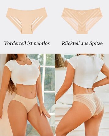 5 шт. комплект жіночих трусиків з мереживом, безшовні труси для жінок, сексуальна білизна, труси з мереживом, дихаюча білизна, S-XL, чорний/білий/кремовий/рожевий/темно-фіолетовий