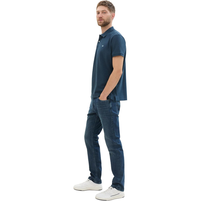 Чоловічі джинси Tom Tailor TTMARVIN Straight з еластичним стрейчем, колір Dark Stone Wash Denim, 32W/32L