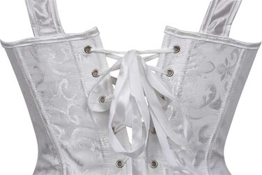 Корсет для жінок Grebrafan з підтримкою грудей, білий, розмір 28-30