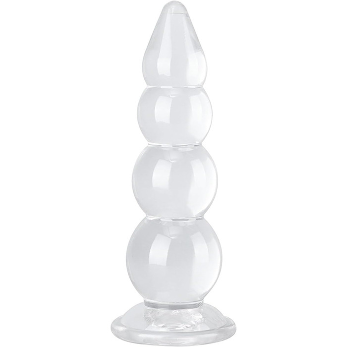 Анальний масажер Riesen XL з присоском: прозорий анальний кулька, масажер простати, дилататор для ануса, іграшка для дорослих (чоловіки, жінки)