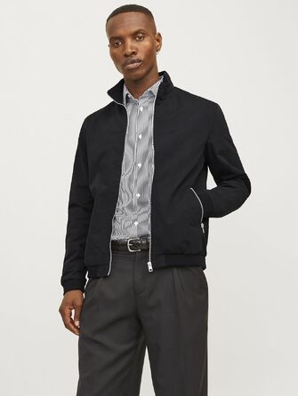Чоловіча куртка-бомбер JACK & JONES, чорна, розмір XL