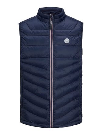 Чоловічий жилет Jack & Jones Jjehero Bodywarmer Noos стібаний, темно-синій (Navy), розмір XL