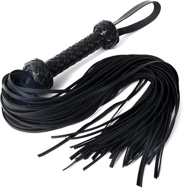 Пляшка для БДСМ: шкіряний плетище для еротичних ігор, косплею та зв'язування