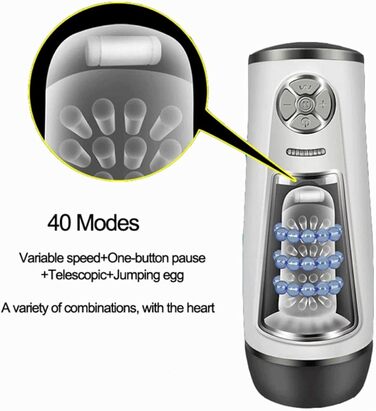 Масажер для чоловіків з 10 режимами вібрації. Автоматичний масажер для чоловіків. Інтимні іграшки для чоловіків