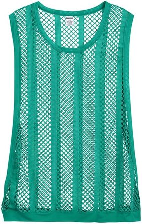 Жіночий топ YAHWULAI з прозорою вставкою, без рукавів, стильний, кремовий, розмір XL