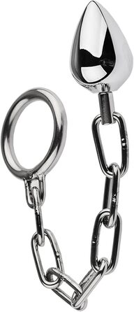 Анальні кульки та масажери для ануса з металу (3 шт.) - металевий анальний плаг, кільце для простати, масажер для чоловіків та жінок