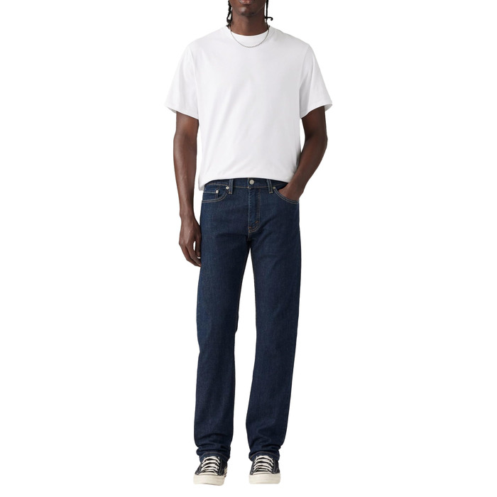 Чоловічі джинси Levi's 513 Slim Straight, темно-сині (Dark Indigo Flat), розмір 29W/30L