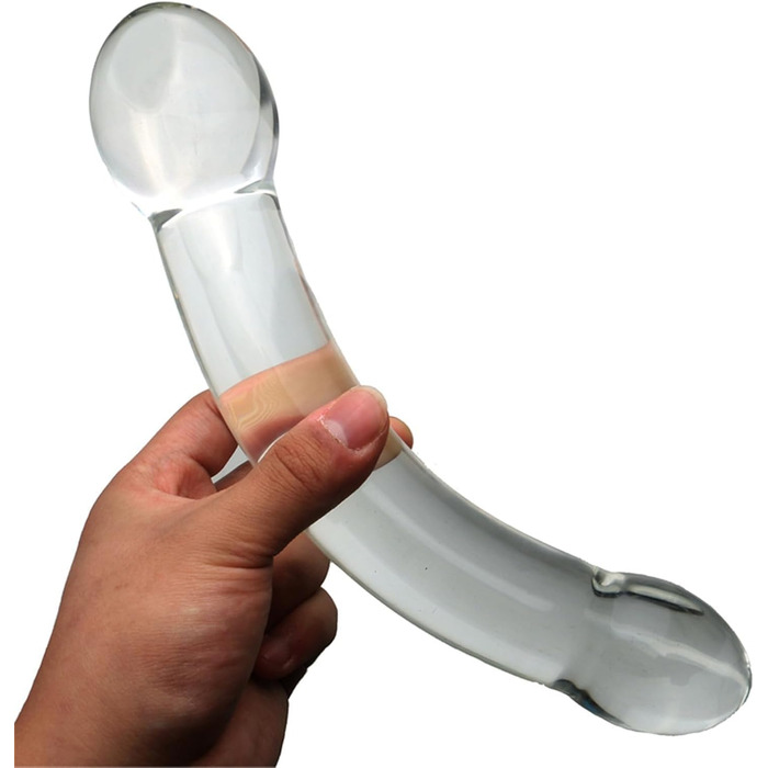 Скляний анальний плагін XXL (5 см) - Скляний дило, анальні кулі, плагін для анального сексу, мастурбація для чоловіків та жінок