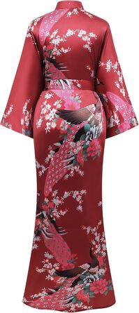 Жіночий халат-кімоно BABEYOND з квітковим принтом, великі розміри, бордовий